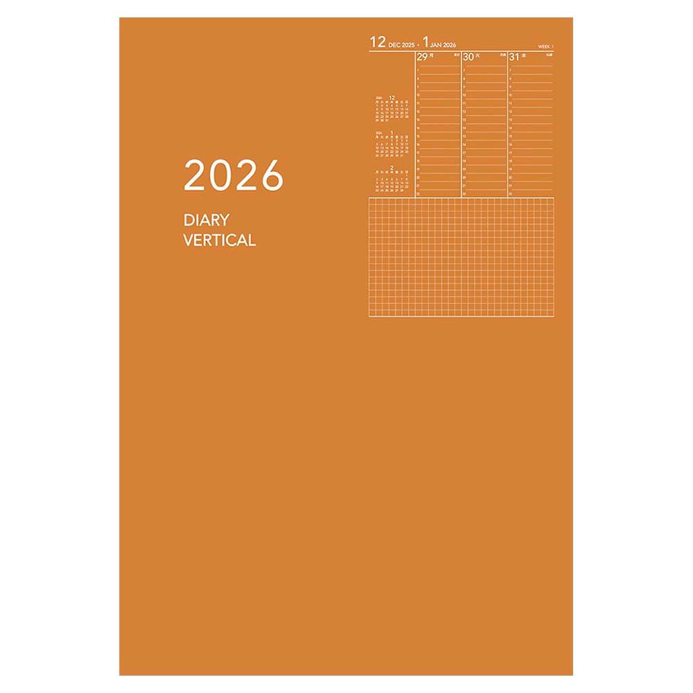 ダイゴー DAIGO 26年 アポイント ノート B6 オレンジ E8154 手帳　スケジュール帳