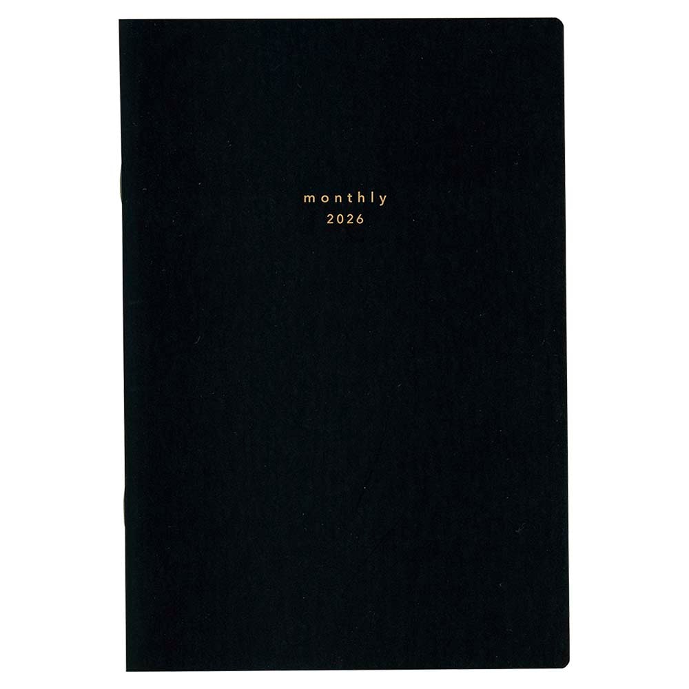 ダイゴー DAIGO 26年 isshoni. ダイアリー マンスリー B6 ブラック  E8032 手帳　スケジュール帳