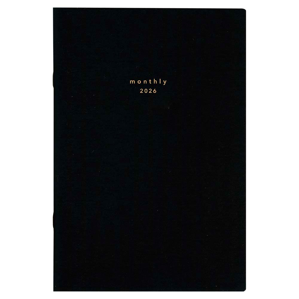 ダイゴー DAIGO 26年 isshoni. ダイアリー マンスリー A5 ブラック  E8034 手帳　スケジュール帳