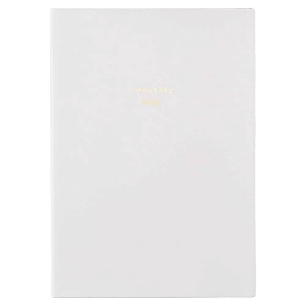 ダイゴー DAIGO 26年isshoni. ダイアリー 仕事まとめ月間 B6 ホワイト E8745 手帳　スケジュール帳