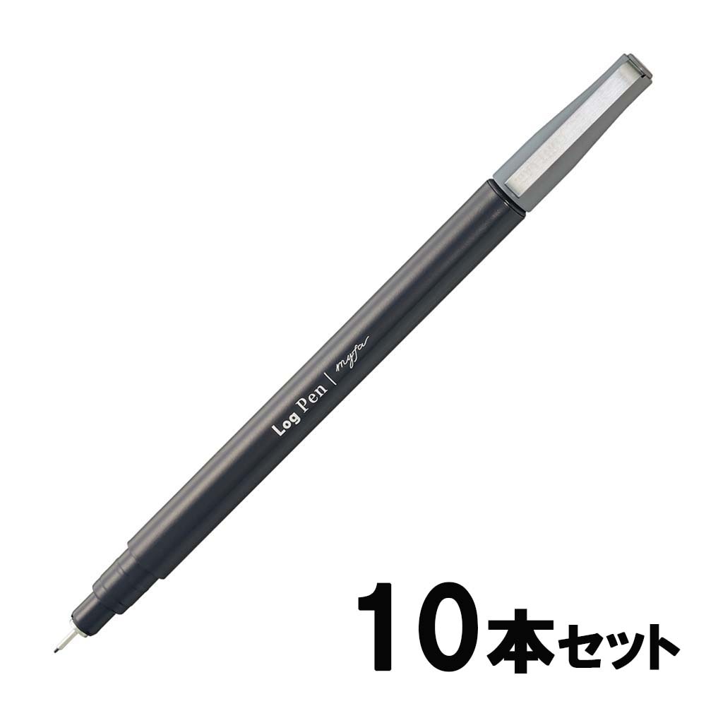 リヒトラブ LIHITLAB ログペンコアラグレー 10本セット PN101-27 推し活
