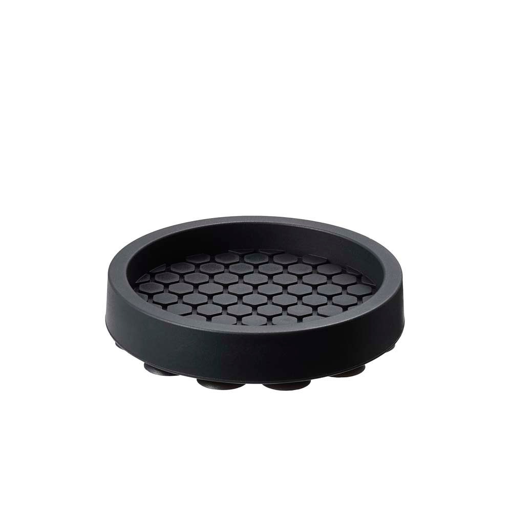 光 HIKARI エッジ付吸盤防振ゴムバラ 黒51mm 4個セット B-KQEG-52 防振ゴム 吸盤 防振 防音 すべり止め 家具保護材 床保護材