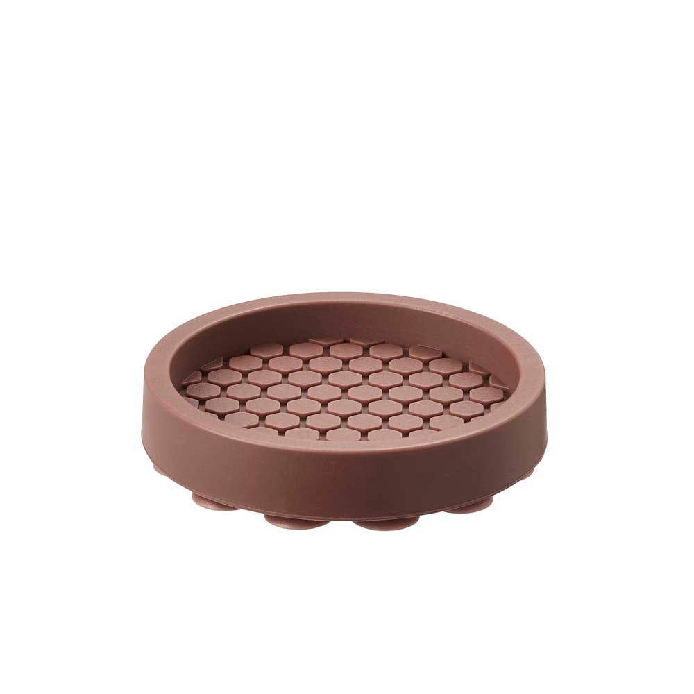 光 HIKARI エッジ付吸盤防振ゴムバラ 茶51mm 4個セット B-KQEG-53 防振ゴム 吸盤 防振 防音 すべり止め 家具保護材 床保護材