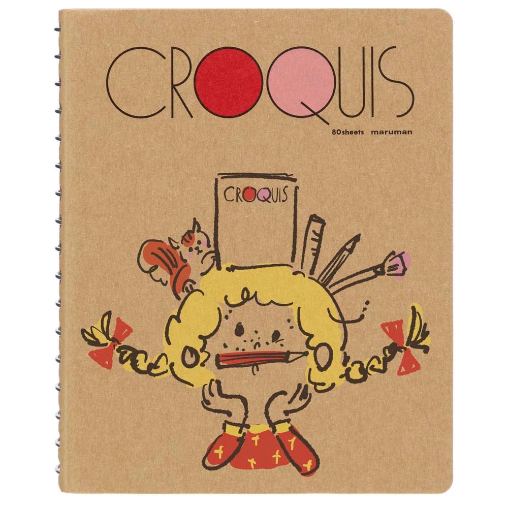 マルマン maruman ミニチュア　クロッキーブック　赤 SMINI3SB-25 限定 スケッチブックの日