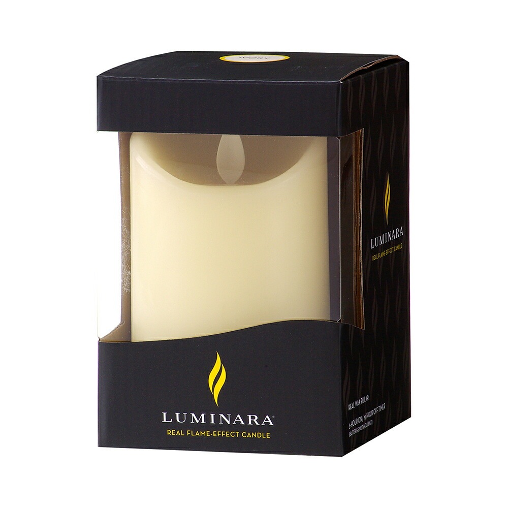 LEDキャンドル ルミナラピラー 3×4 LUMINARA カメヤマキャンドルハウス B03070010IV