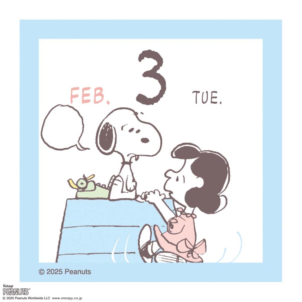 アートプリントジャパン 26年カレンダー ミニチュア日めくり PEANUTS 1000137014 1月はじまり