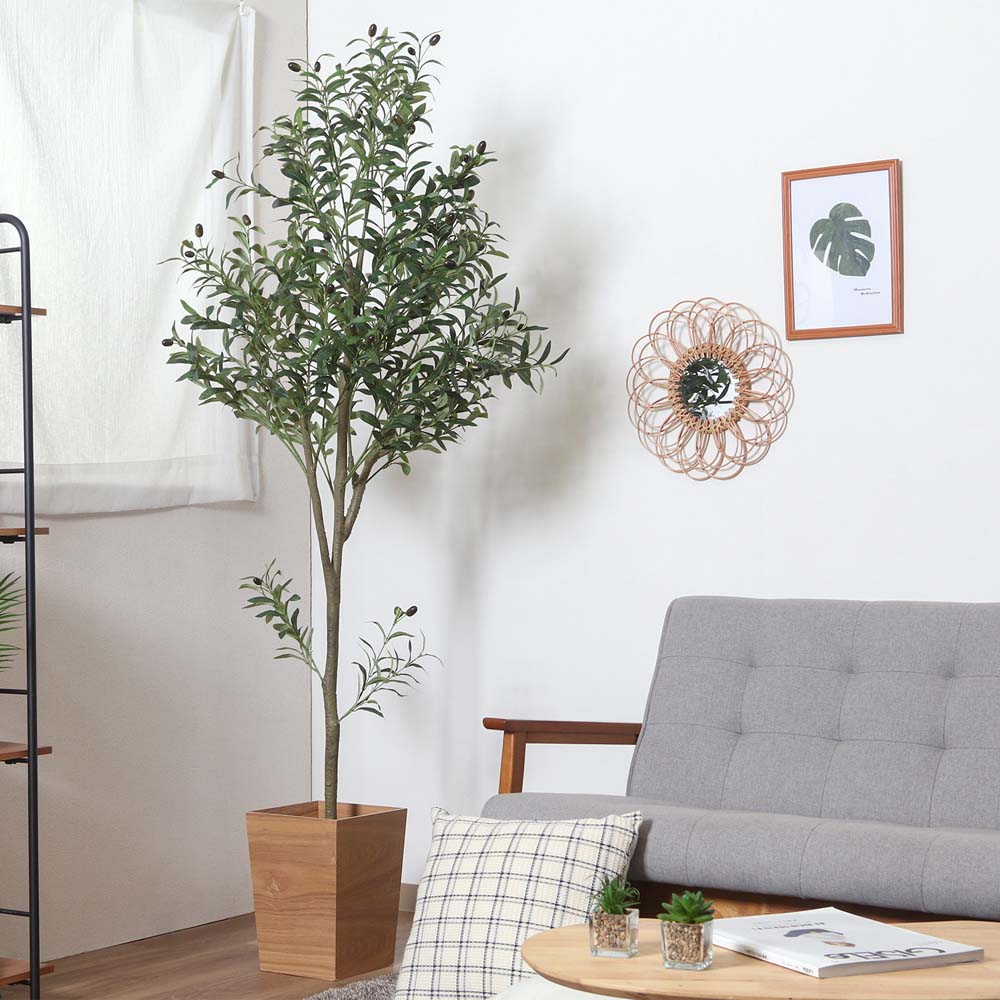 不二貿易 フェイクグリーン オリーブ 180cm ジョイント グリーン 41122