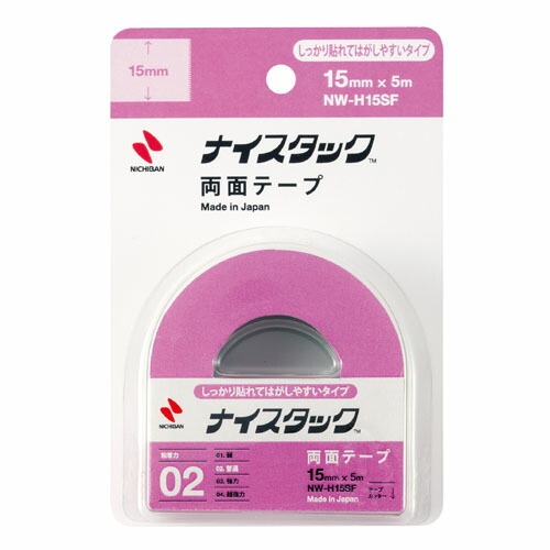 Nichiban ニチバン　ナイスタック　しっかり貼れてはがしやすいタイプ　小巻 NW-H15SF
