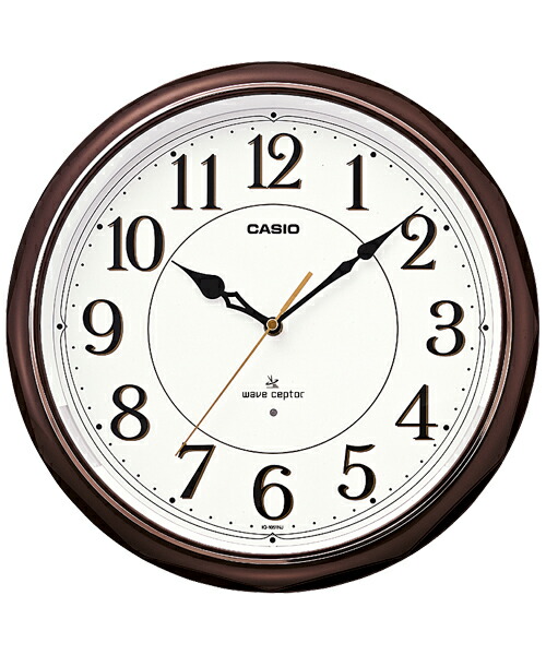 カシオ（CASIO) 壁掛け時計 濃茶 電波時計 IQ-1051NJ-5JF | 全商品