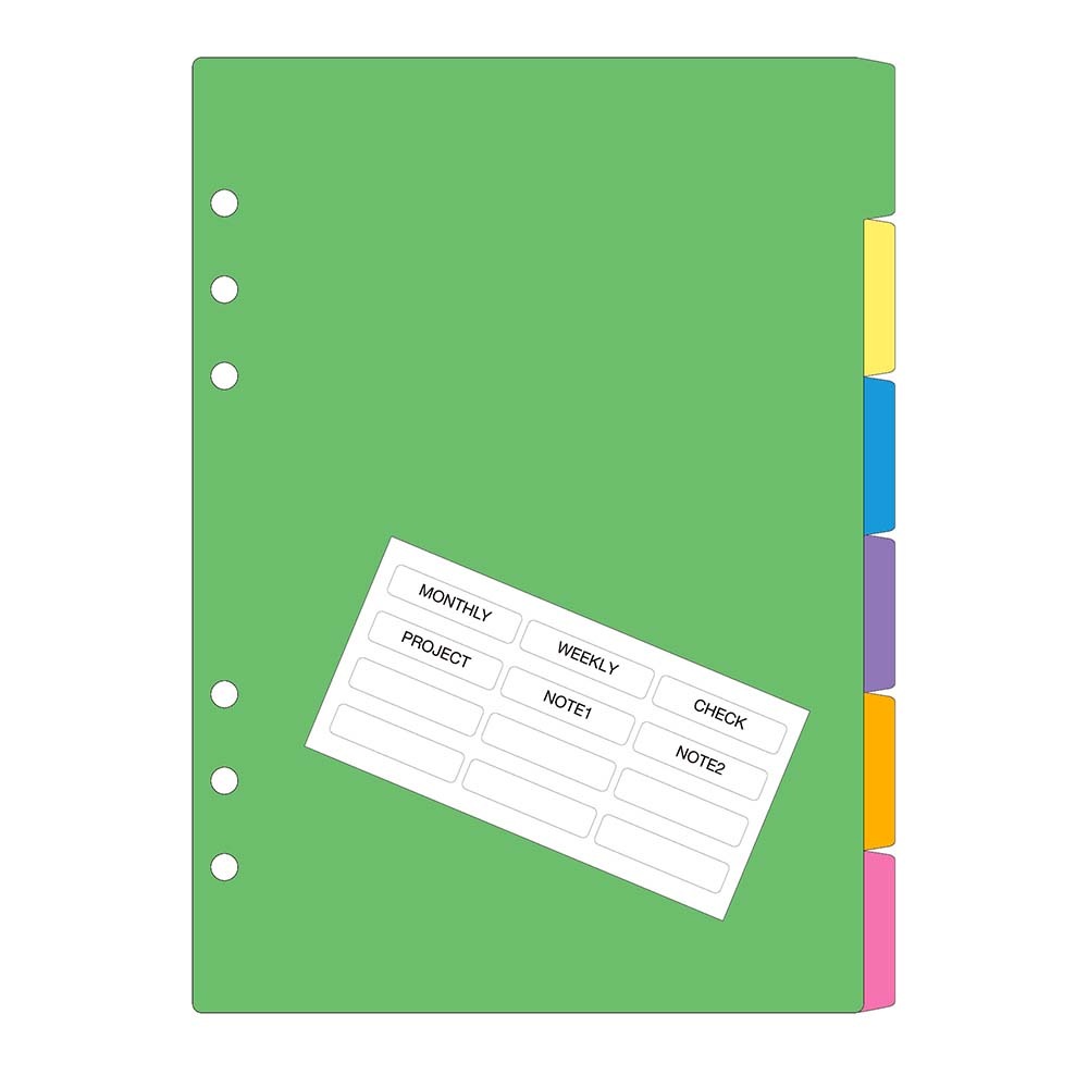 レイメイ藤井 raymay ダ・ヴィンチ リフィル A5サイズ カラー