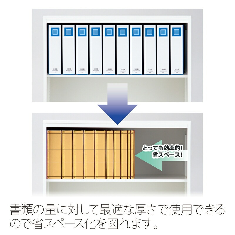 プラス(PLUS)背幅伸縮フラットファイル セノバス エコノミー 樹脂とじ