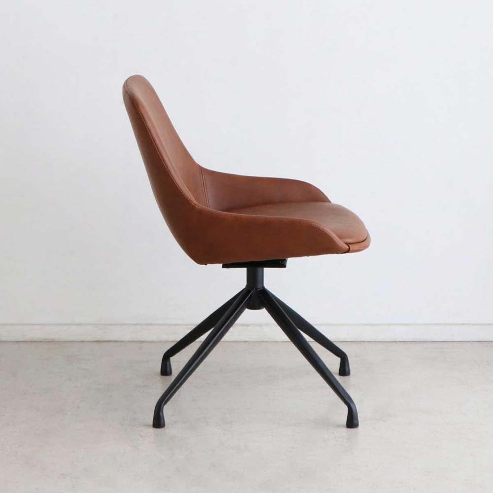 東馬 tohma エデル ラウンドチェア キャメル 54675780 | 家具