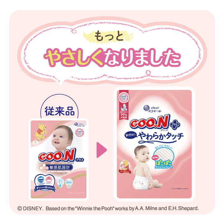 大王製紙 エリエール グーンプラス 敏感肌にやわらかタッチ 新生児用