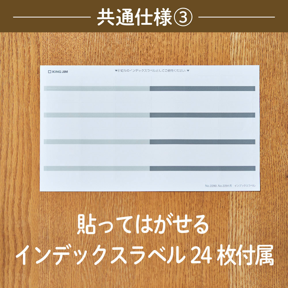 キングジム KINGJIM サクッと整理 ドキュメントファイル (フタ付) シロ
