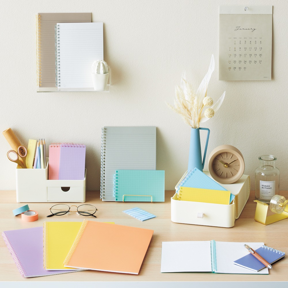 リヒトラブ オープンリングノート B6 ピンク N-2723-12 | 全商品