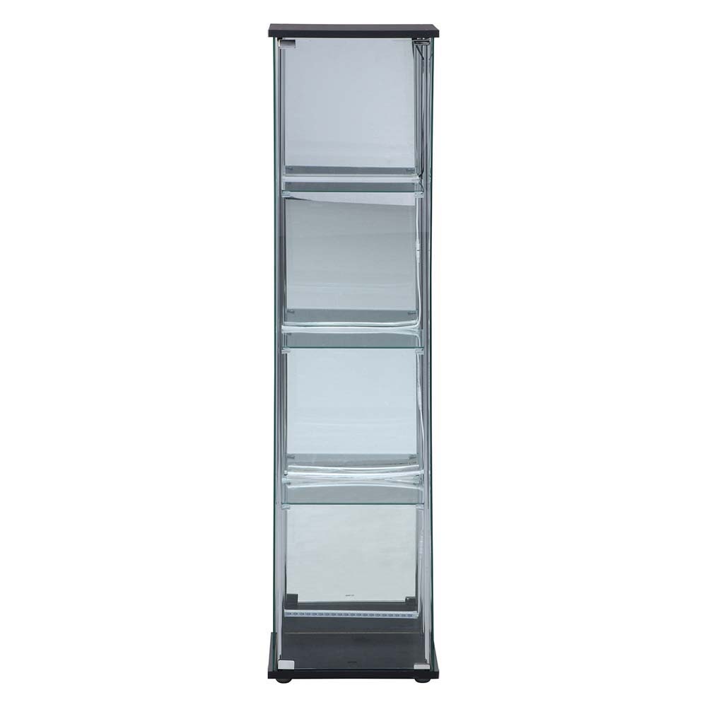 不二貿易 ガラスコレクションケース4段 背面ミラー LED 99491 | 全商品