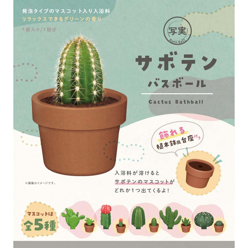 ノルコーポレーション nol corporation 写実 サボテンバスボール 24個