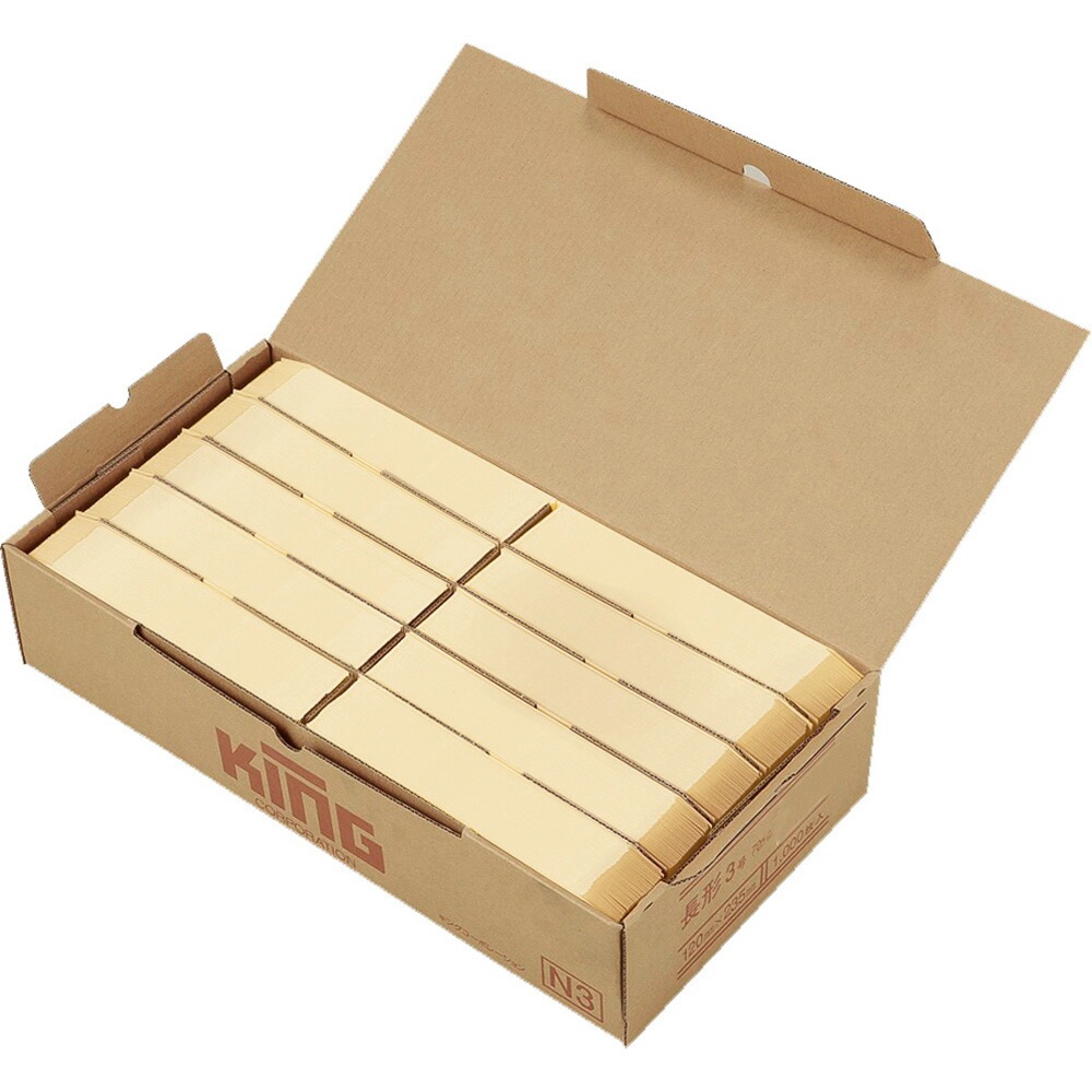 キングコーポレーション 長3森林認証クラフト70スミ1000枚 191221 | 全