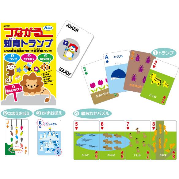 アーテック つながる知育トランプ #7925 知育玩具 カードゲーム かるた