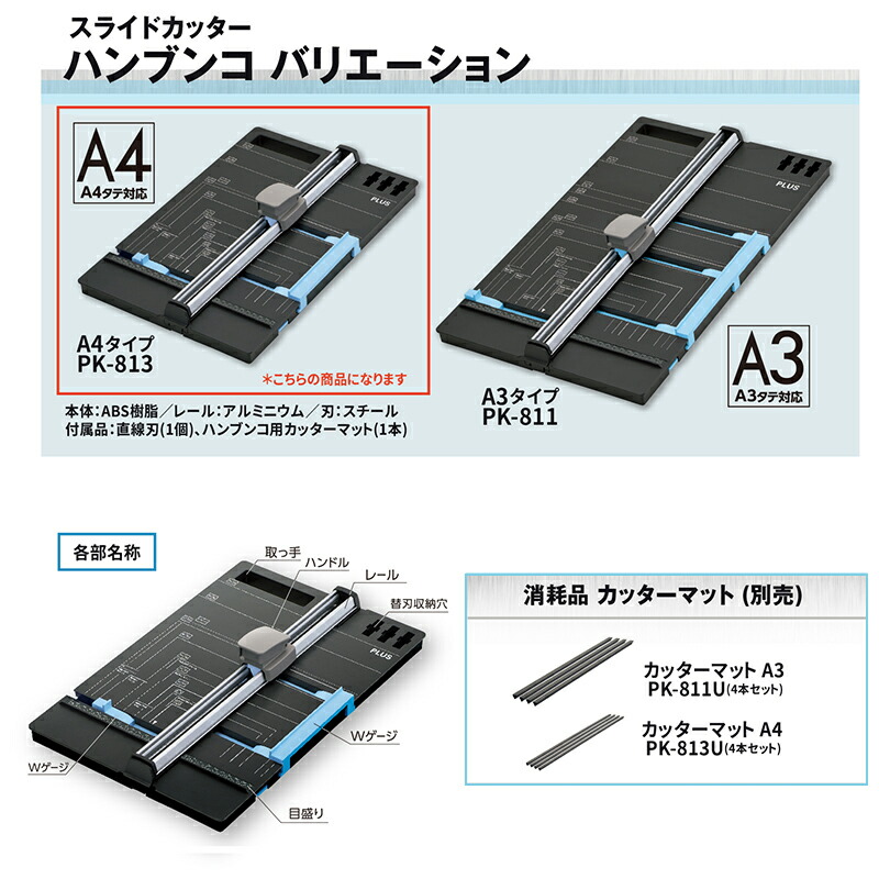 送料無料！】プラス(PLUS)人気アイテムセット スライドカッターハン