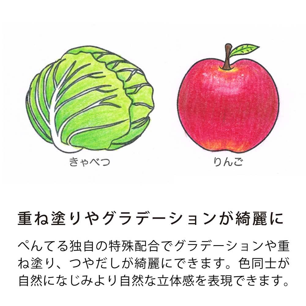 ペンテル 小学校色えんぴつ 12色 + ３色 GCG1-12P3