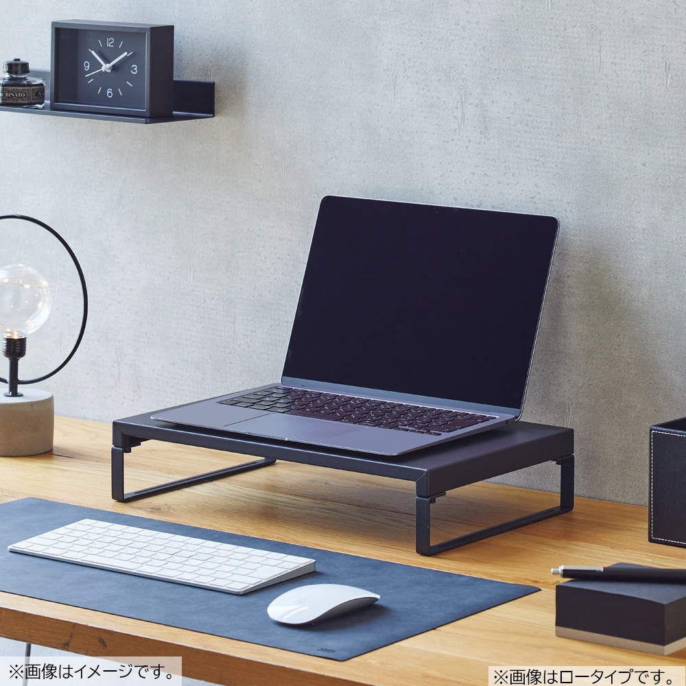 （まとめ）LIHITLAB 机上台390mm トールタイプ A-7335-0 白〔×3セット〕 まとめ）LIHITLAB 机上台390mm トールタイプ A-7335-24 黒〔×3セット〕