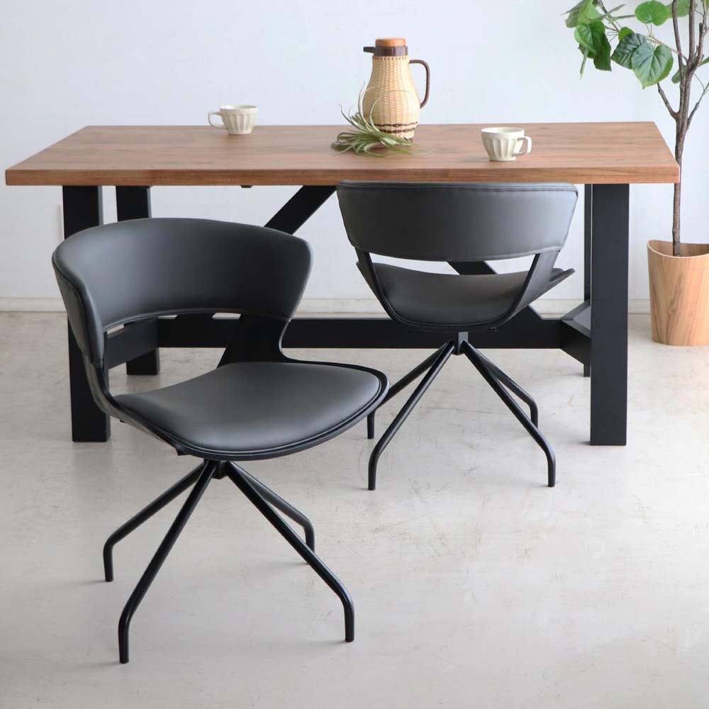 東馬 tohma TM ルシア ラウンドチェア ブラック 54676770