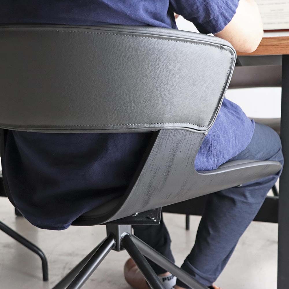 東馬 tohma TM ルシア ラウンドチェア ブラック 54676770