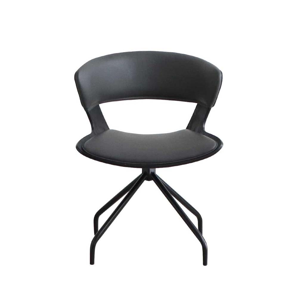 東馬 tohma TM ルシア ラウンドチェア ブラック 54676770