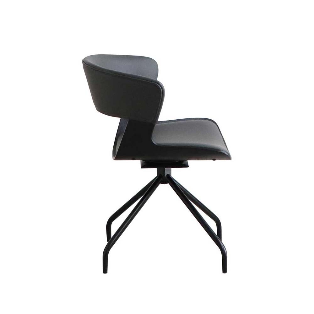 東馬 tohma TM ルシア ラウンドチェア ブラック 54676770