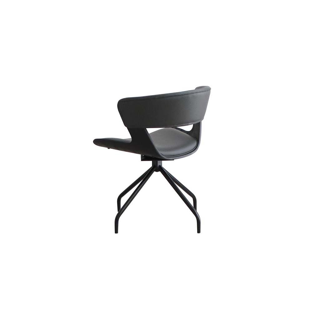 東馬 tohma TM ルシア ラウンドチェア ブラック 54676770