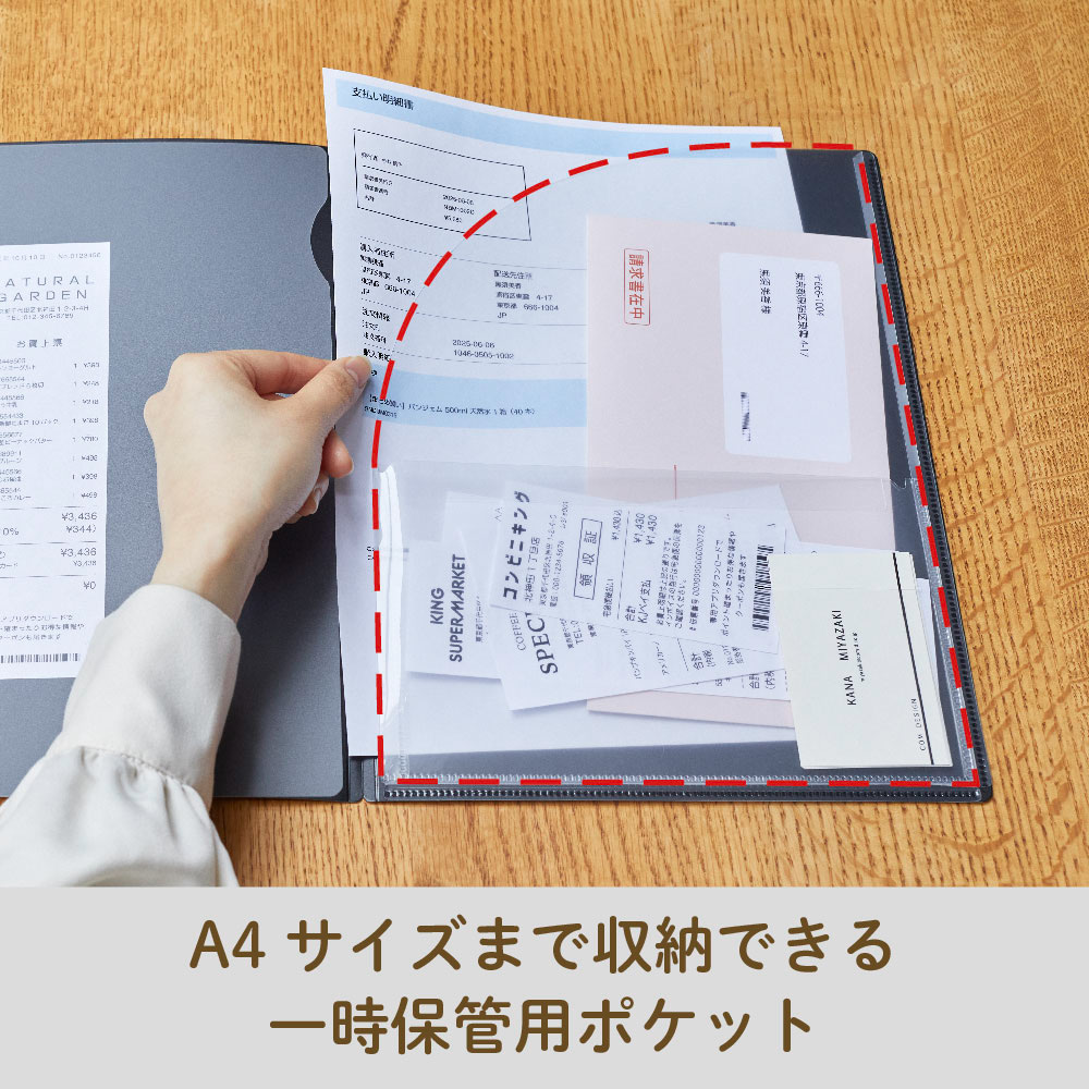 キングジム KINGJIM レシート/領収書スキャンホルダー ベージュ 790-BE