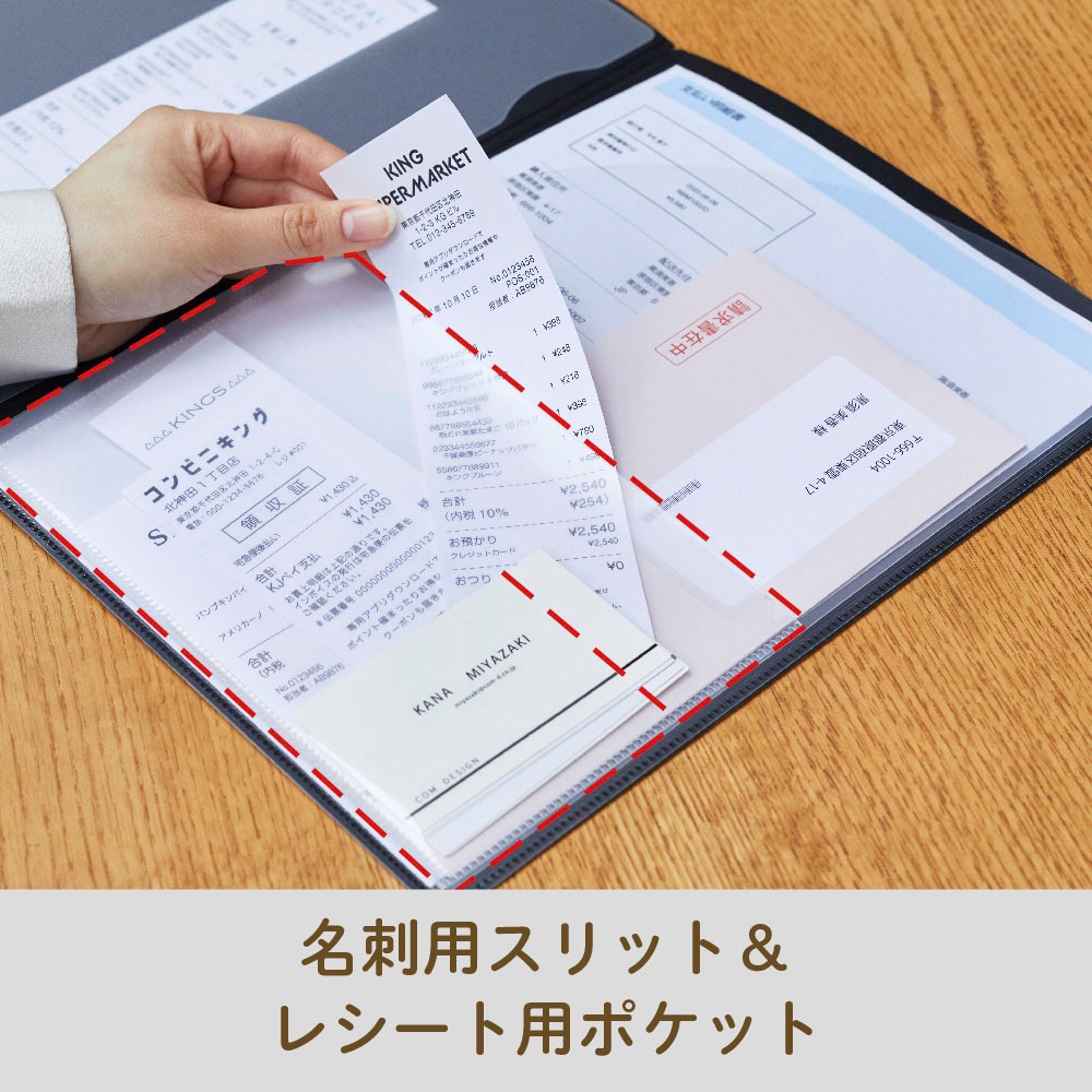 キングジム KINGJIM レシート/領収書スキャンホルダー ベージュ 790-BE