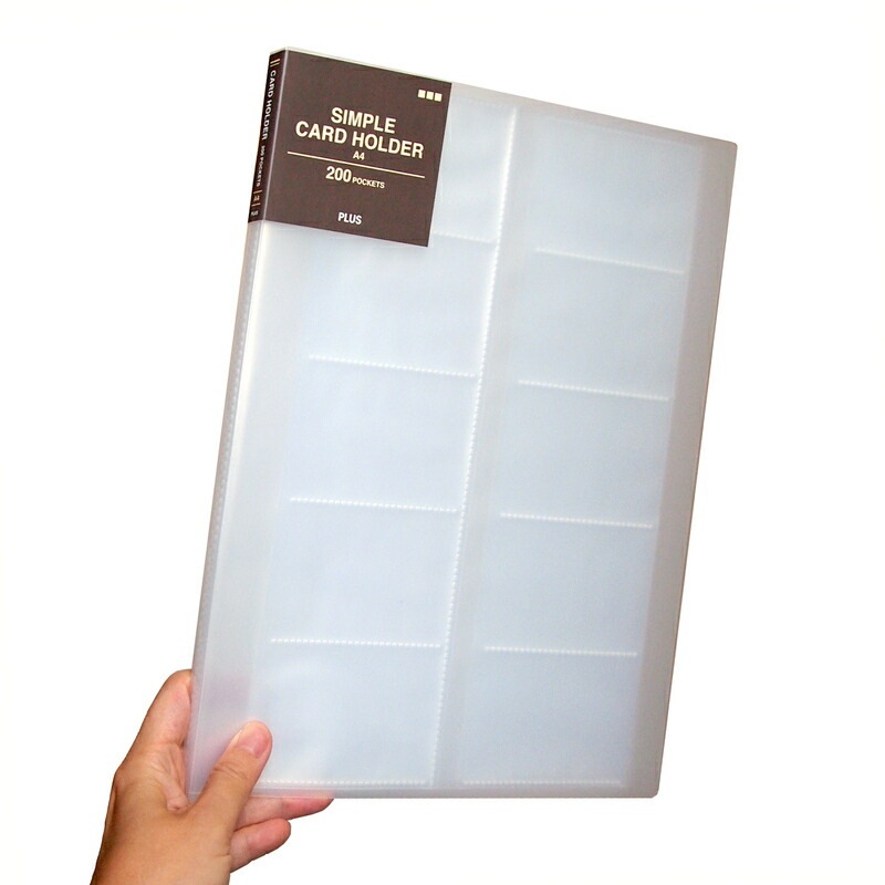 (業務用50セット) プラス 名刺ホルダー FL-107NC 30mm ブルー 35枚[21]