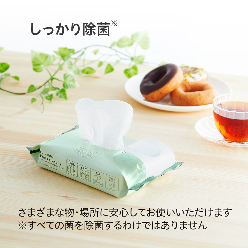 プラス PLUS 除菌ウエットティッシュ アルザウバー (ALLSAUBER) 厚手