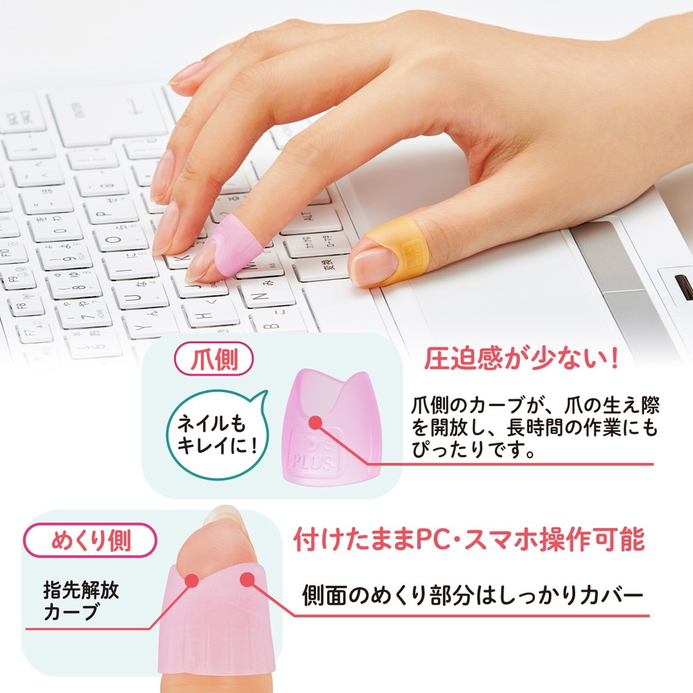 プラス(PLUS) 指サック リング型 メクリッコキャッチ S 25個入 35-863