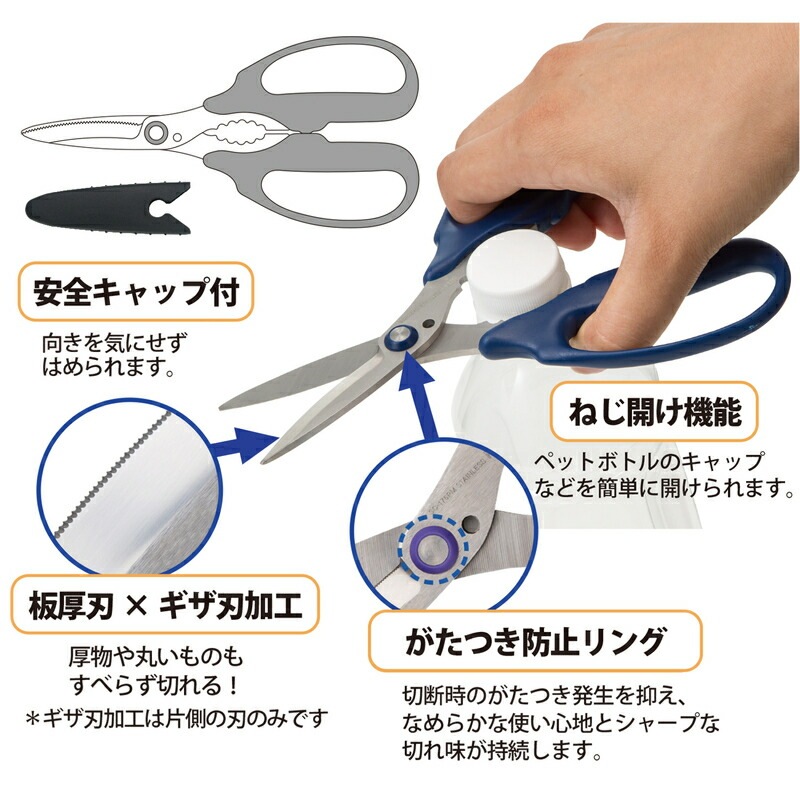 プラス(PLUS) はさみ フィットカットカーブ 万能タイプ SC-175PM