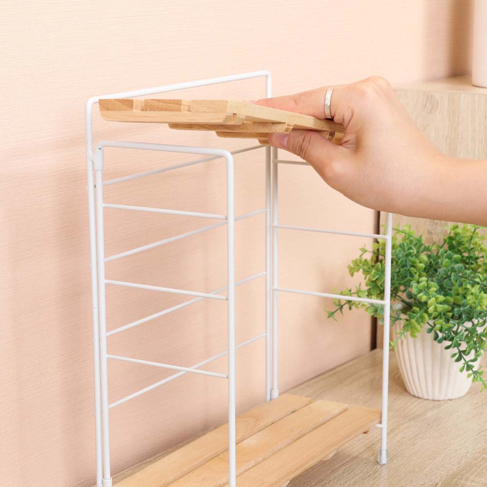 不二貿易 折りたたみラック リーブル アイボリー 38496 | 家具