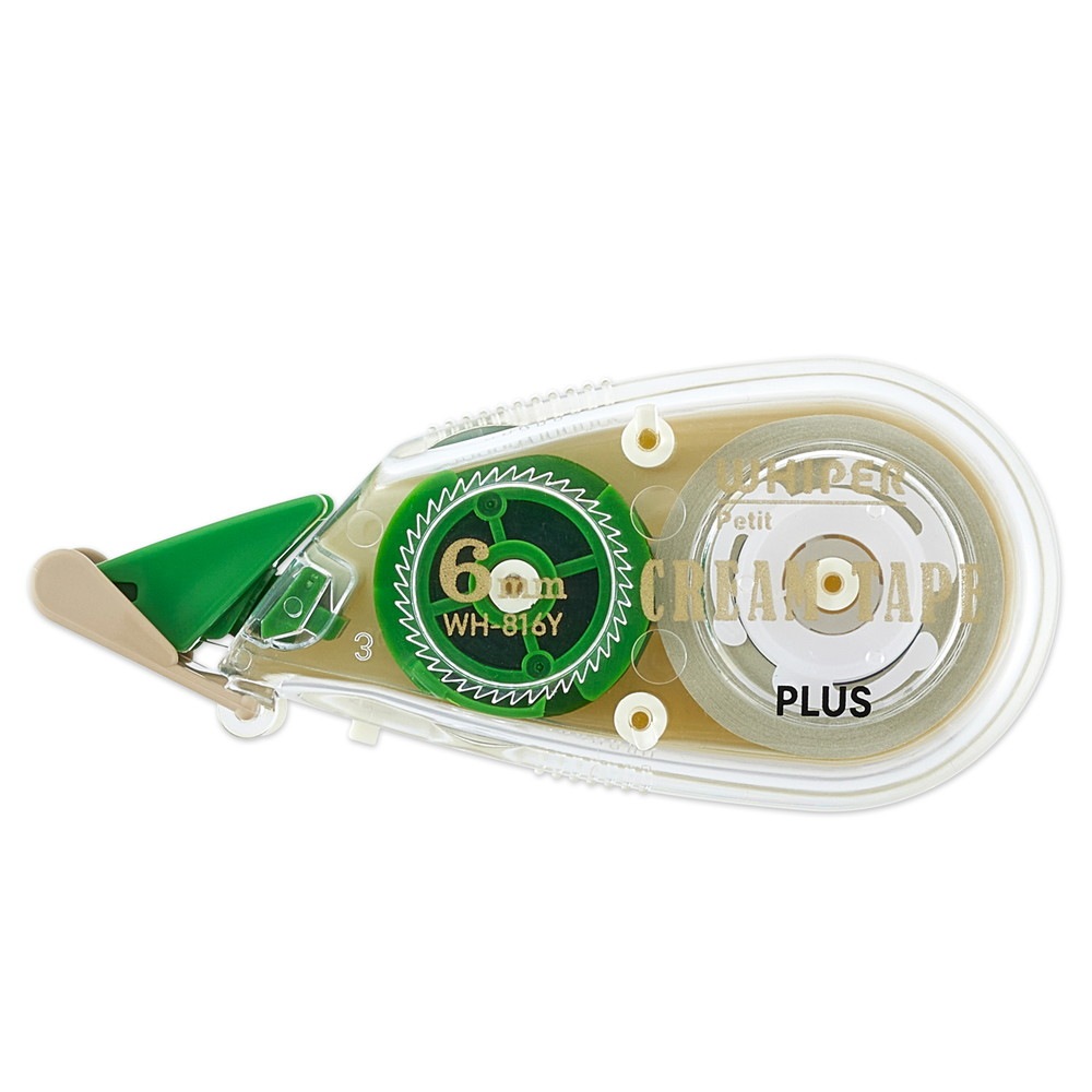プラス (PLUS) 修正テープ ホワイパープチ クリームテープ 6mm