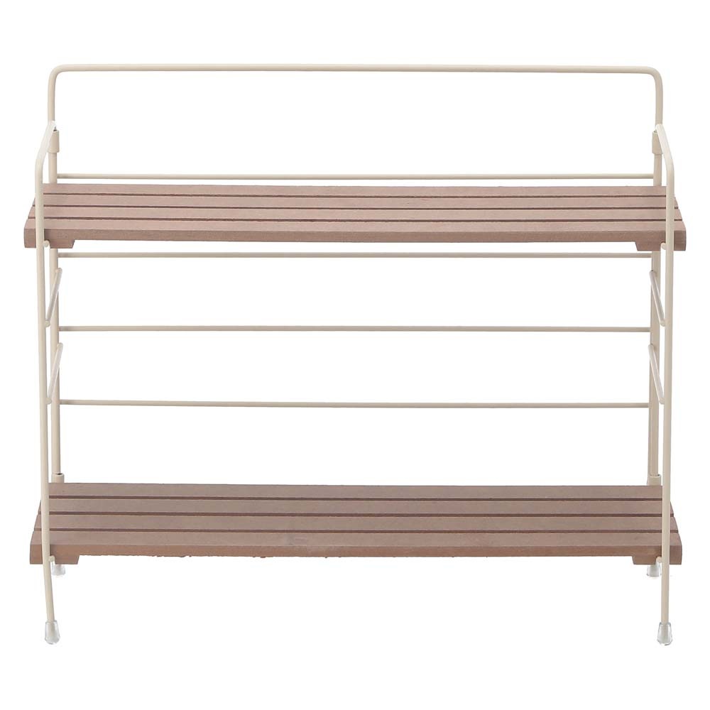 不二貿易 折りたたみラック リーブル ワイド アイボリー 38498 | 家具