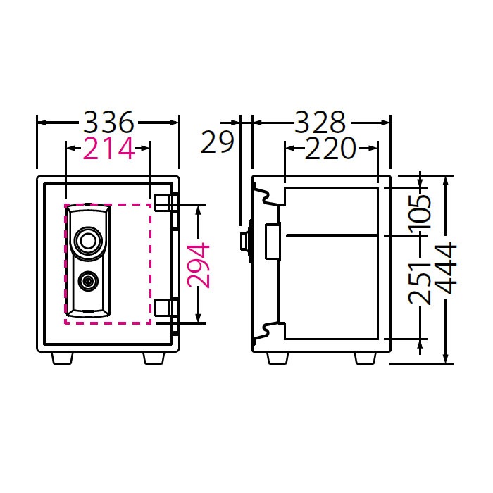 開梱設置無料】エーコー 家庭用小型耐火金庫 STANDARD BES-8 (ダイヤル