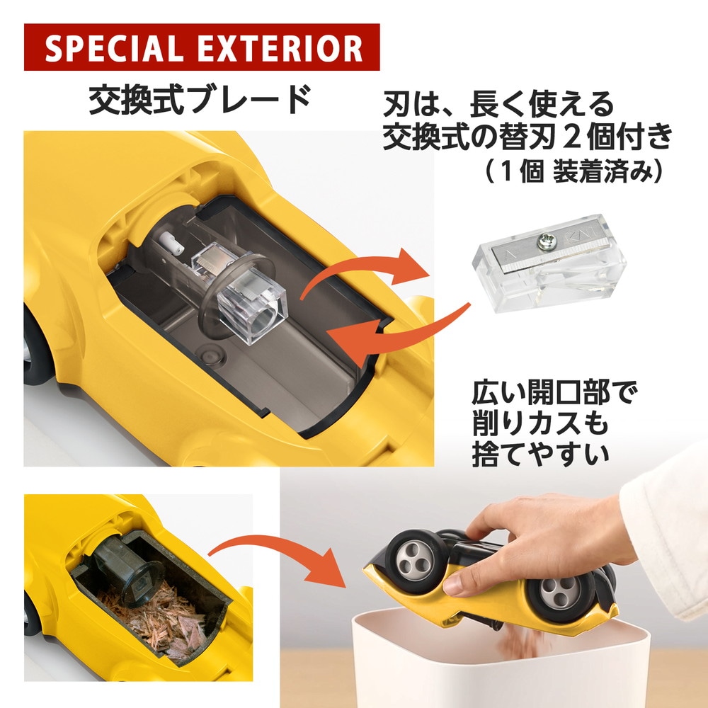 プラス PLUS ハシレ!エンピツケズリ!イエロー