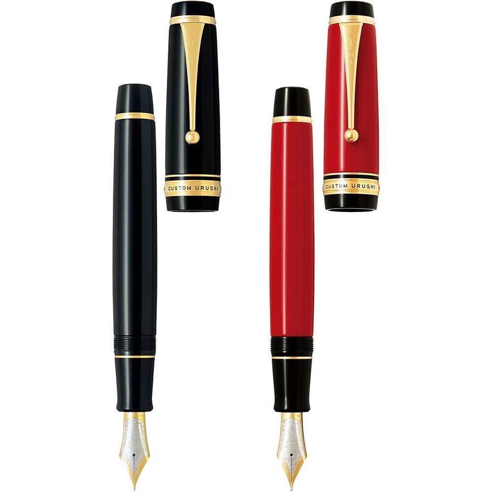 パイロット PILOT 万年筆 カスタム URUSHI 朱 中字 ギフトケース付き 