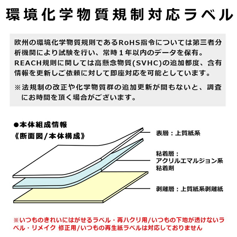 プラス(PLUS) ラベル いつものラベル 収納・案内用ラベル A4 100枚入 1×3片付 3面 ME-553T 48-632