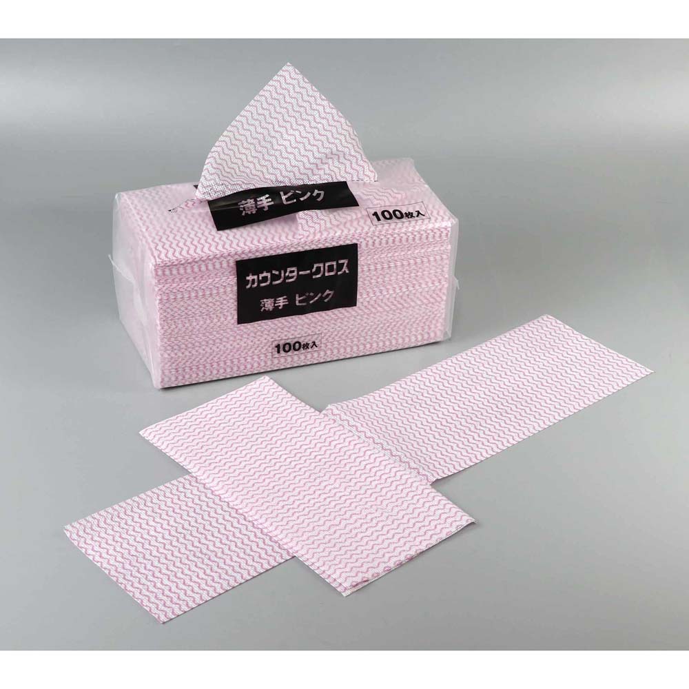 MISM カウンタークロス レギュラー ピンク 薄手100枚入り CW-100P