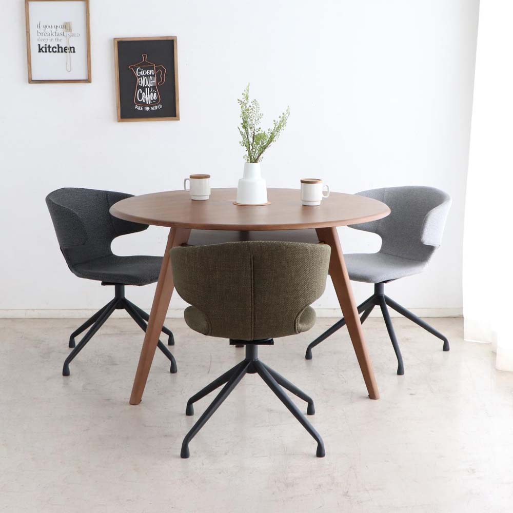 東馬 tohma レイド ラウンドチェア チャコールグレー 54683710