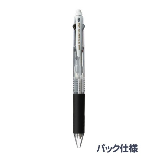 三菱鉛筆＞ ジェットストリーム 3＆1 多機能ペン 0.7mm 透明パック品