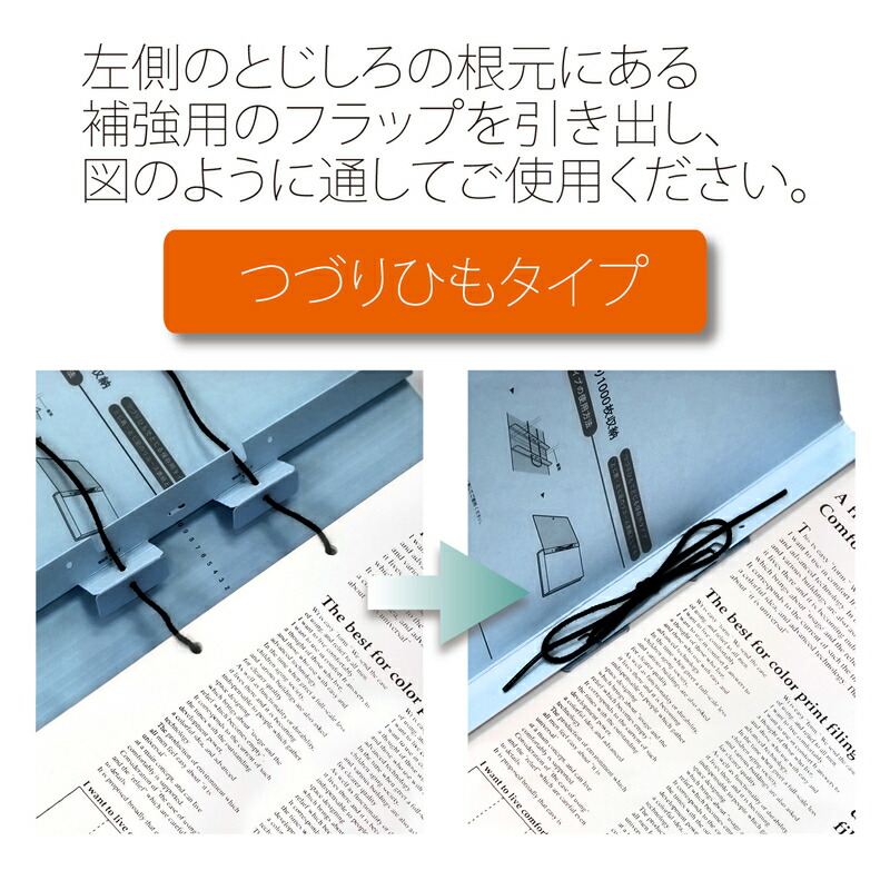プラス(PLUS)背幅伸縮フラットファイル セノバス 替え表紙 つづり紐