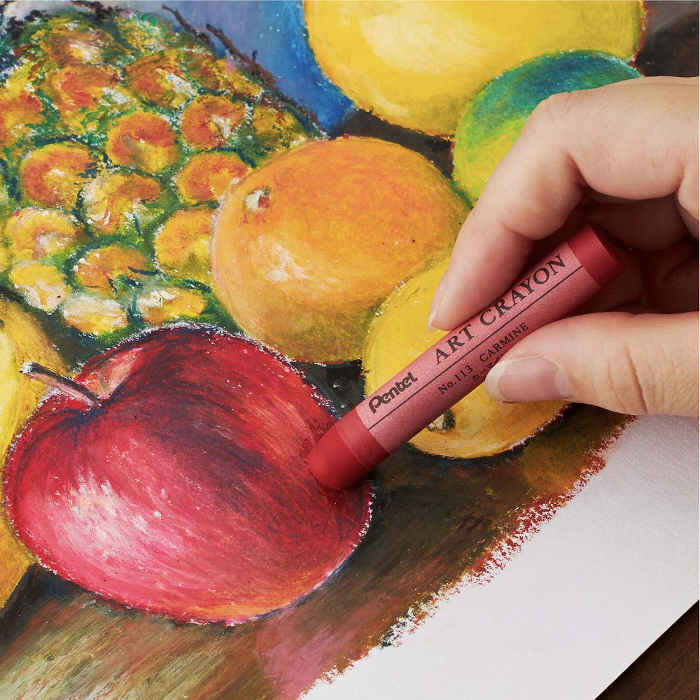 ぺんてる Pentel アートクレヨン 単色 カーマイン 10本セット PTACT113