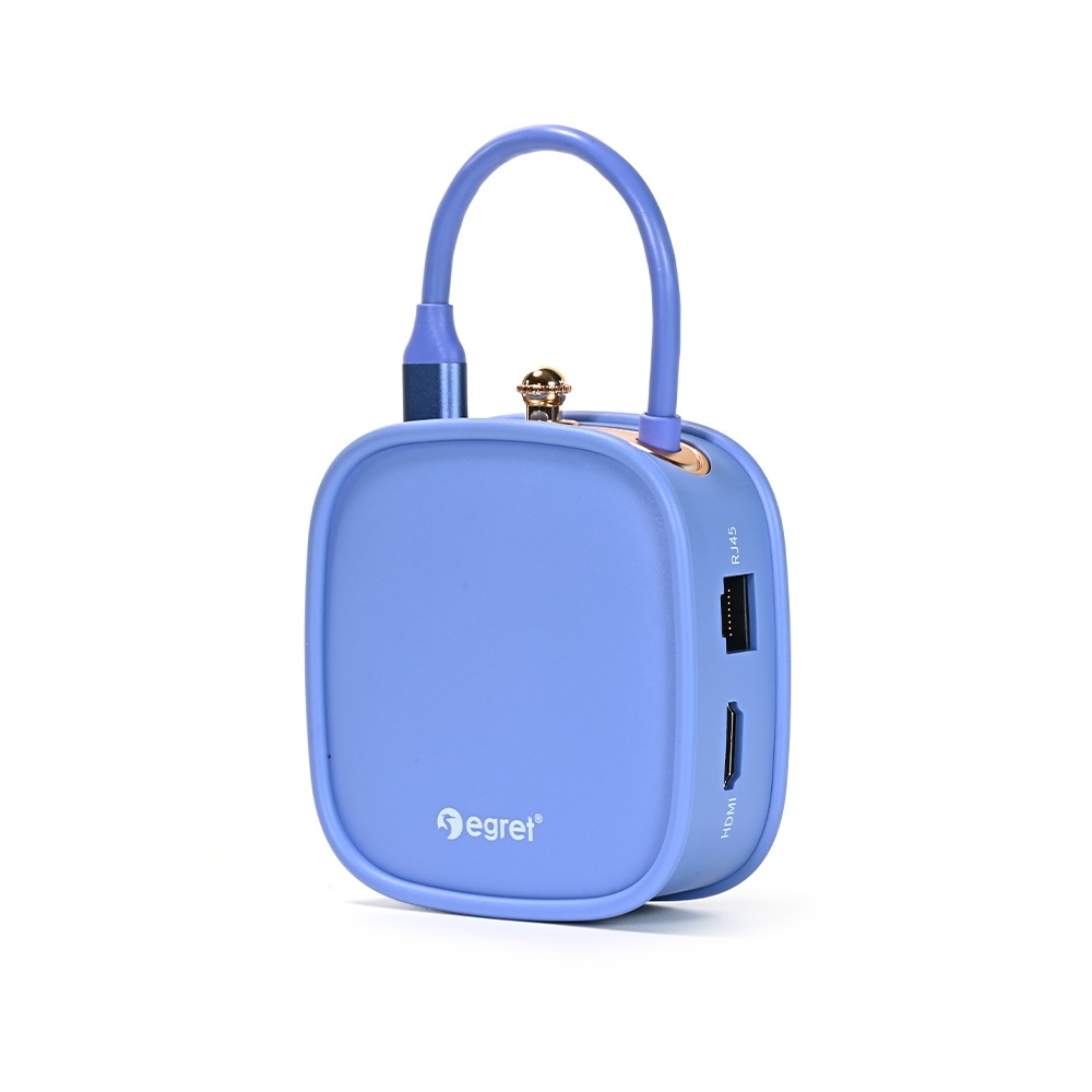 電響社 denkyosha EGRET 1to10 ハンドバッグ型USB-C EH23-XC-B